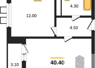 1-ком. квартира на продажу, 40.4 м2, Воронежская область, улица Шишкова, 140Б/6