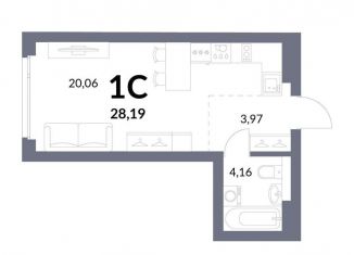 Продается квартира студия, 28.2 м2, Новосибирск, Горская улица, 2/1