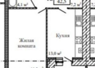 Продам однокомнатную квартиру, 45.4 м2, Тамбовская область, улица Зои Космодемьянской, 3