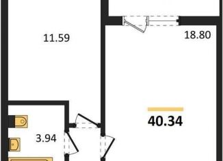 Продажа однокомнатной квартиры, 40.3 м2, Воронежская область