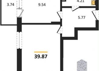 Продаю однокомнатную квартиру, 39.9 м2, Воронеж, Покровская улица, 19, Коминтерновский район