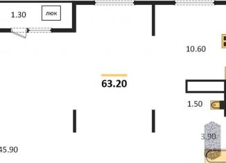 Продажа 1-комнатной квартиры, 63.2 м2, Воронеж, улица Шишкова, 140Б/17