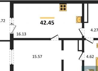 Продается однокомнатная квартира, 42.4 м2, село Новая Усмань