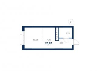 Продаю квартиру студию, 27 м2, Екатеринбург