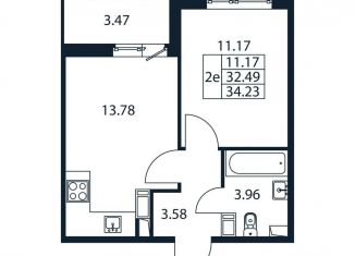 Продаю 1-комнатную квартиру, 36 м2, Ленинградская область