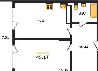 Продается 1-комнатная квартира, 45.2 м2, Новосибирск, метро Берёзовая роща