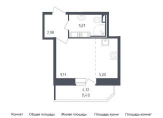 Квартира на продажу студия, 22.2 м2, Санкт-Петербург, ЖК Живи в Рыбацком, жилой комплекс Живи в Рыбацком, 4