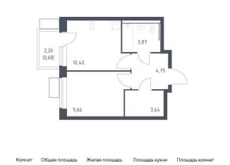 Продается однокомнатная квартира, 33 м2, посёлок Жилино-1, ЖК Егорово Парк