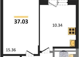 Продается 1-комнатная квартира, 37 м2, Воронеж, Советский район