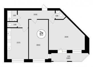 Продажа 2-комнатной квартиры, 84.5 м2, Самара