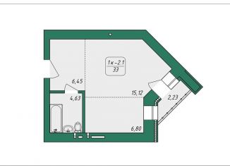 Продажа 1-ком. квартиры, 34.7 м2, Томск, Нижний переулок, 51