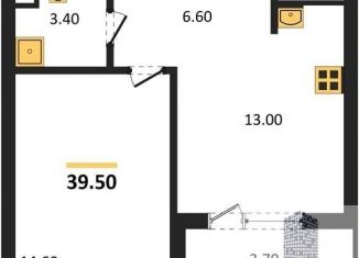 Продаю однокомнатную квартиру, 39.5 м2, Воронежская область