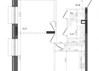 Продажа 2-ком. квартиры, 61.8 м2, Казань