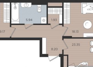 Продается двухкомнатная квартира, 78.4 м2, Калининград, Центральный район