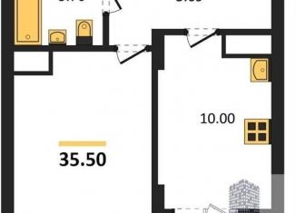 Продажа 1-комнатной квартиры, 35.5 м2, Воронеж, Железнодорожный район, улица Рокоссовского, 47