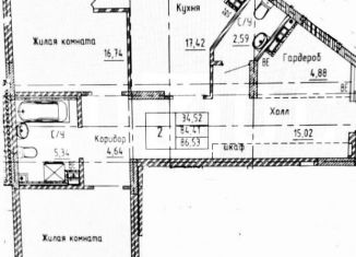 Продажа 2-ком. квартиры, 85.7 м2, Екатеринбург, метро Геологическая, Верх-Исетский бульвар, 18А