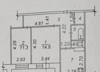 Продажа 2-ком. квартиры, 52 м2, Коми, улица Сенюкова, 25/52