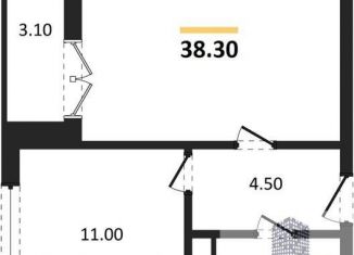 Продам однокомнатную квартиру, 38.3 м2, Воронеж, улица Загоровского, 9/1