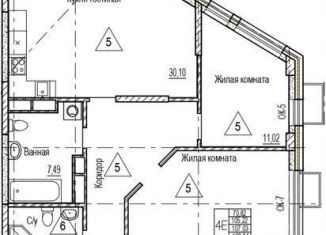 3-ком. квартира на продажу, 107 м2, Воронежская область, набережная Чуева, 7