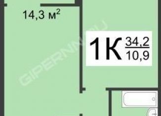 Сдача в аренду 1-комнатной квартиры, 36 м2, деревня Анкудиновка, Русская улица, 3