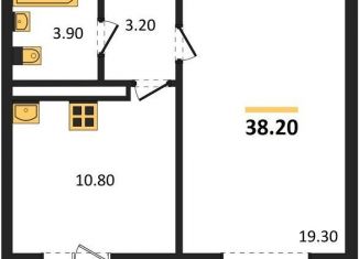 Продажа 1-комнатной квартиры, 38.2 м2, Воронежская область, улица Шидловского, 28