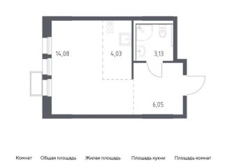 Продам квартиру студию, 27.3 м2, Химки, жилой комплекс Квартал Ивакино, к2