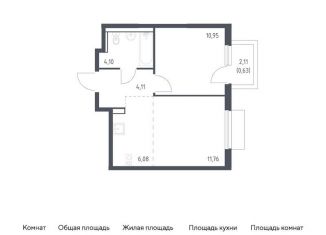 Продаю 1-комнатную квартиру, 37.6 м2, Московская область