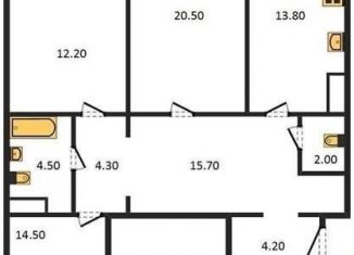 Продам 3-комнатную квартиру, 93.7 м2, Воронеж, улица Артамонова, 34Ж, ЖК Волна-1