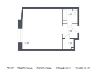 Продаю квартиру студию, 51.5 м2, Москва, Стремянный переулок, 2