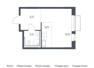 Продается квартира студия, 25.4 м2, посёлок Мирный, жилой комплекс Томилино Парк, к6.3, ЖК Томилино Парк