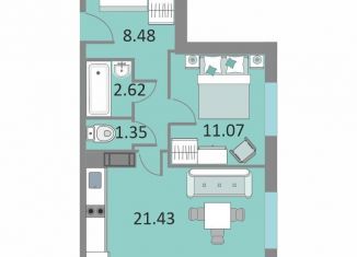 Продаю 1-комнатную квартиру, 44.6 м2, Санкт-Петербург, Варфоломеевская улица, 6, метро Ломоносовская