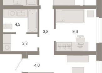 Продаю 2-ком. квартиру, 67 м2, Новосибирск, метро Октябрьская