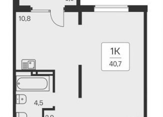 Продажа 1-ком. квартиры, 40.7 м2, Новосибирск, метро Заельцовская