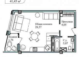 Продается однокомнатная квартира, 43.9 м2, Севастополь, улица Лётчиков, 10