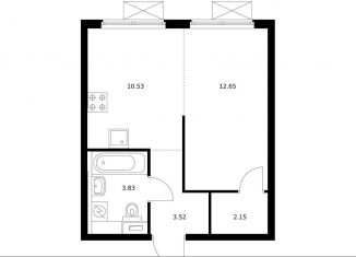 1-комнатная квартира на продажу, 32.3 м2, Москва, ЗАО