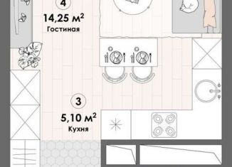 Продается квартира студия, 29.4 м2, Московская область, Надсоновский тупик, 4А