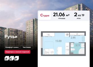 Продам квартиру студию, 21.1 м2, Санкт-Петербург, метро Академическая