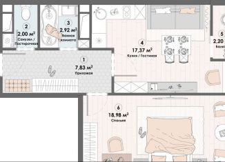 Продажа 1-ком. квартиры, 49.1 м2, Московская область, Надсоновский тупик, 4А