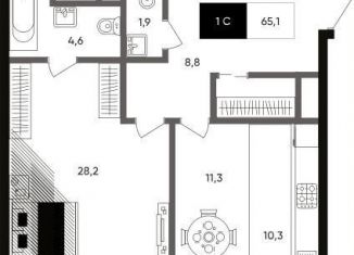 Продаю 1-комнатную квартиру, 65.1 м2, Москва, метро Таганская, Серебрянический переулок, 8