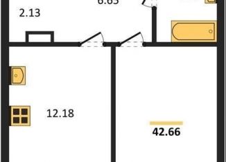 Продается однокомнатная квартира, 42.7 м2, Воронеж, Коминтерновский район