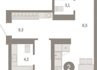 Продажа 2-ком. квартиры, 72.1 м2, Новосибирск, метро Октябрьская