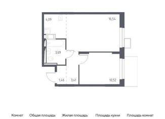 Продается однокомнатная квартира, 39.7 м2, Московская область, микрорайон Пригород Лесное, к5.2