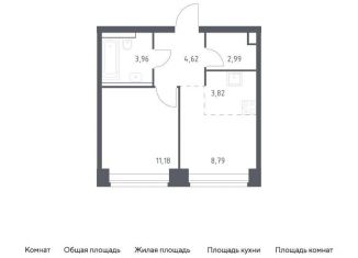 1-ком. квартира на продажу, 35.4 м2, Москва, жилой комплекс Нова, к1