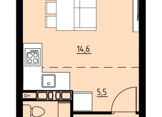 Продаю квартиру студию, 28.3 м2, село Фролы