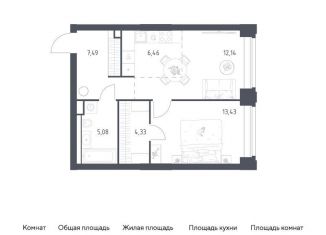 Продам 1-ком. квартиру, 48.9 м2, Москва, жилой комплекс Нова, к3, метро Минская