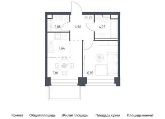 Продам однокомнатную квартиру, 35.2 м2, Москва, район Раменки, жилой комплекс Нова, к3