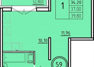 Продам однокомнатную квартиру, 34.2 м2, Санкт-Петербург