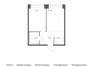 Продажа однокомнатной квартиры, 41 м2, Москва, жилой комплекс Нова, к1