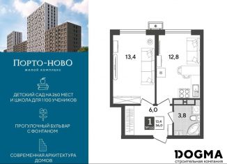 Однокомнатная квартира на продажу, 36 м2, Новороссийск