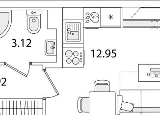 Продам квартиру студию, 19 м2, Санкт-Петербург, метро Проспект Ветеранов, улица Тамбасова, 5Н